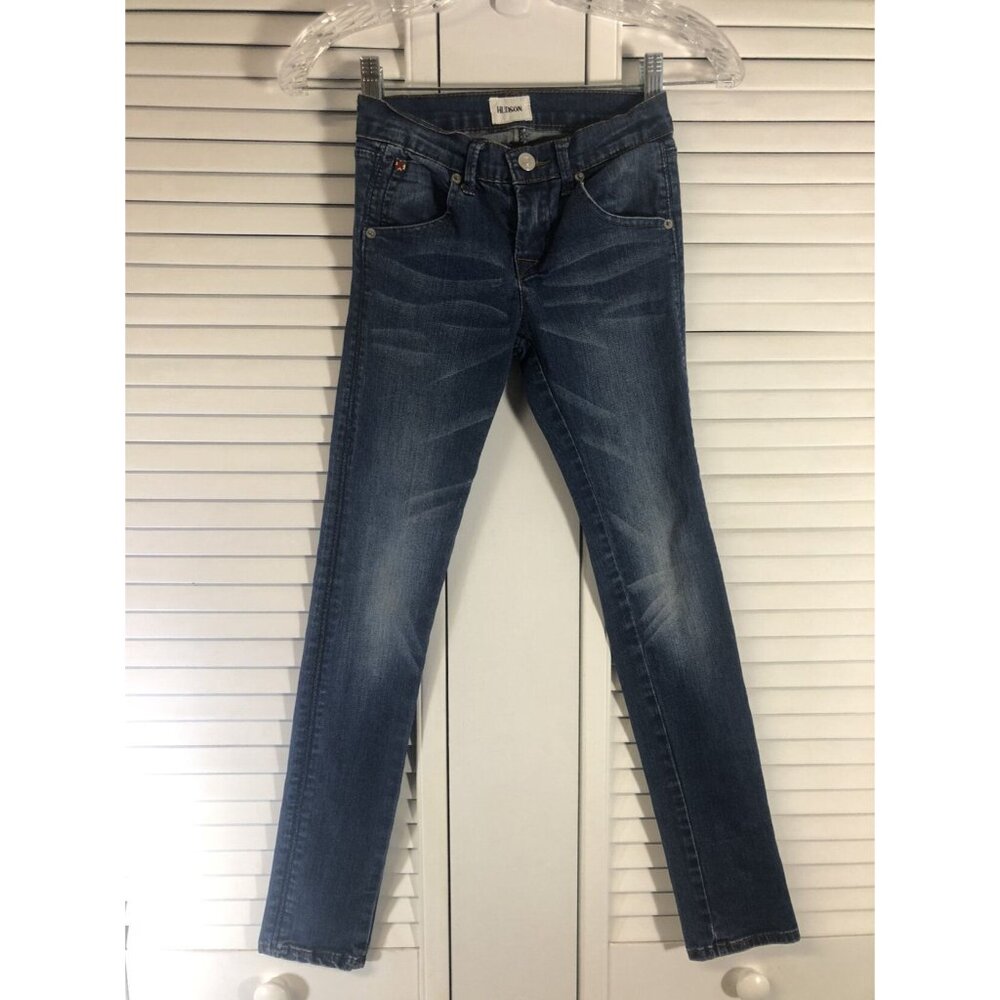 Hudson Girls Size 10 Skinny Blue Jeans